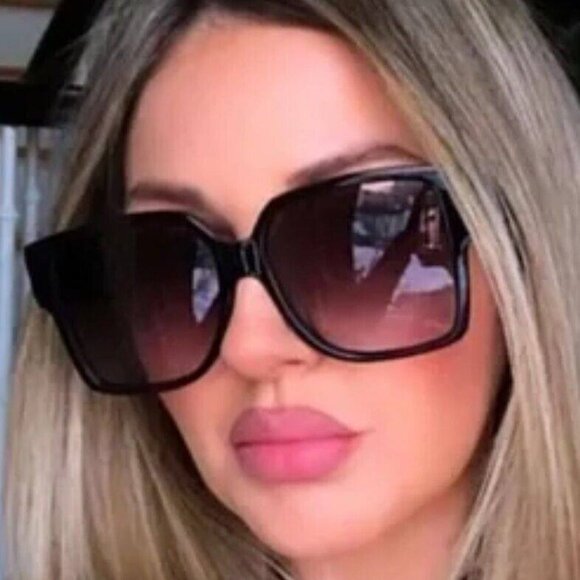 Saint Laurent SL M9/F 002 Sunglasses Shiny Black Square Frame - Picture 3 of 10